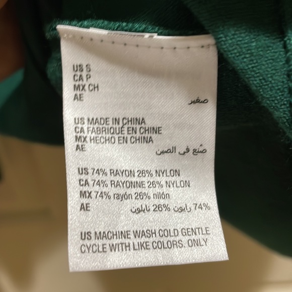 Alfani green batwing sweater (sz s) - Picture 6 of 8